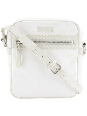 Gucci GG Supreme White Shoulder Bag